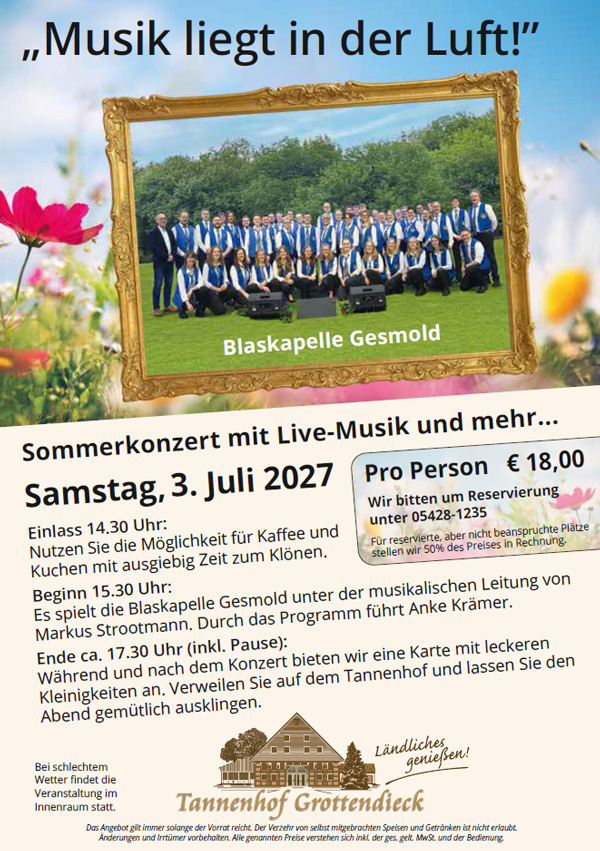 Flyer Sommerkonzert
